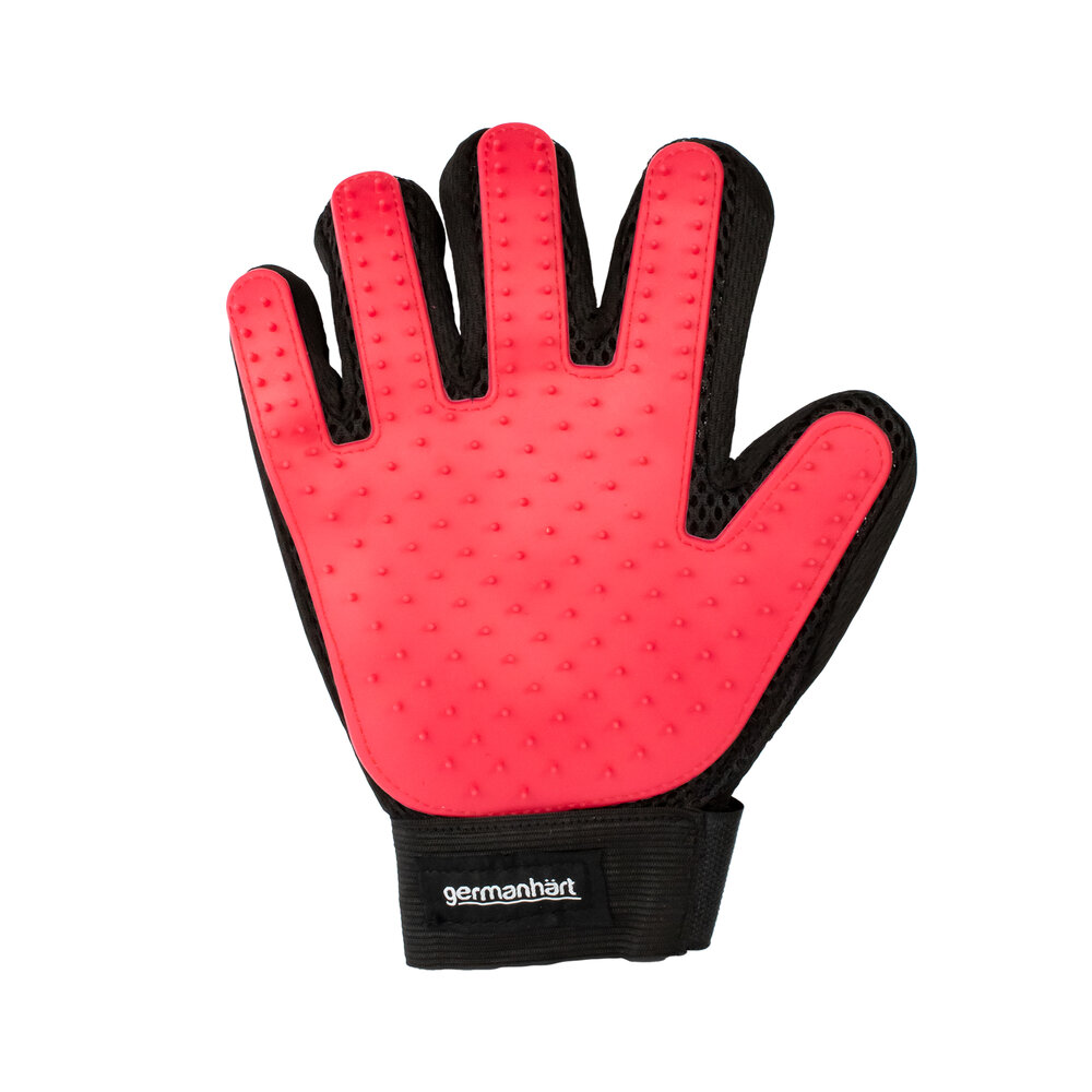 Luva Tira Pelos Destro Vermelho Cães e Gatos - Germanhart