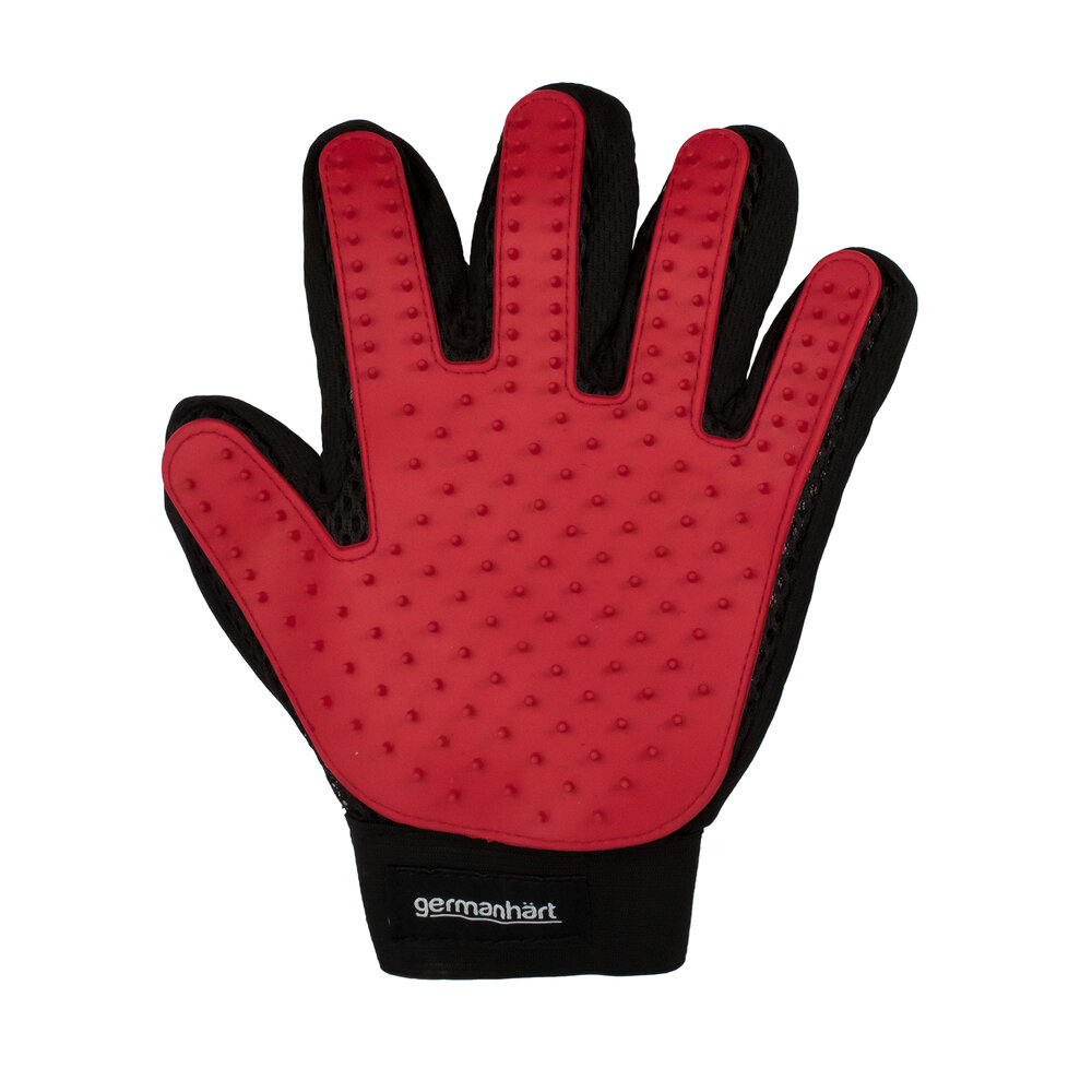 Luva Tira Pelos Canhota Vermelho Cães e Gatos - Germanhart