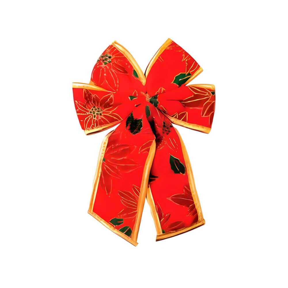 Kit 5 Laços Decorativos para Árvore de Natal Enfeites 8cm