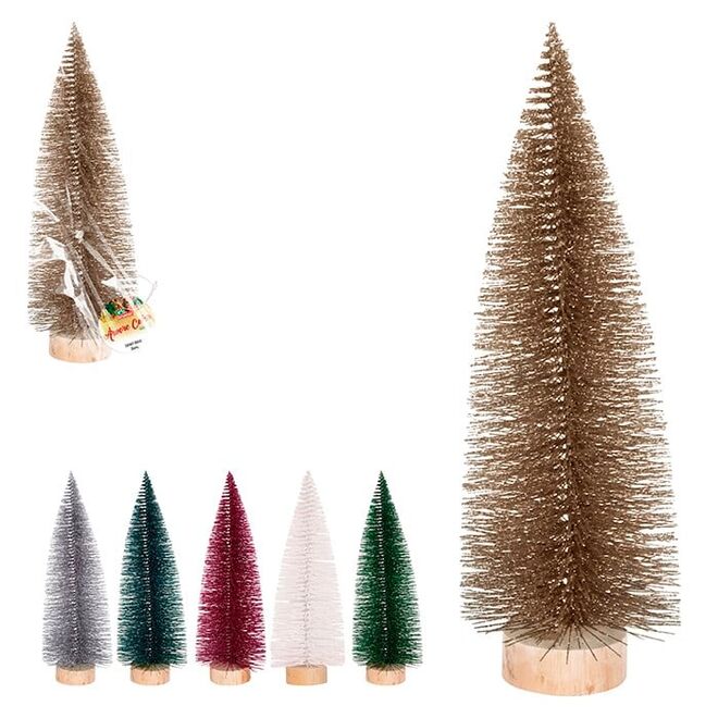 Pinheirinho Natalino 17cm Cores Sortidas – Enfeite de Natal para Decoração Temática