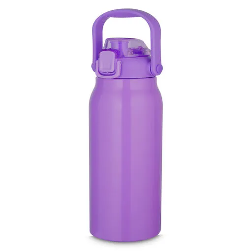 Garrafa Litrão com Alça e Bico 1,7L em Aço Inox Roxa