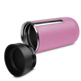 Copo Térmico com Tampa Aço Inox Parede Dupla 400ml Lilás