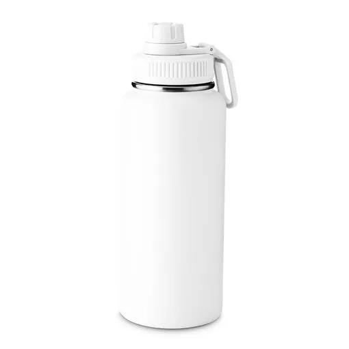 Garrafa com Alça e Bico 960ml Parede Dupla Branca