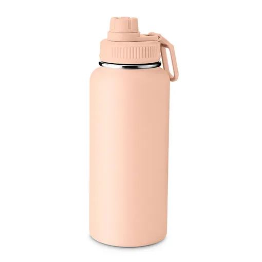Garrafa com Alça e Bico 960ml Parede Dupla Pêssego