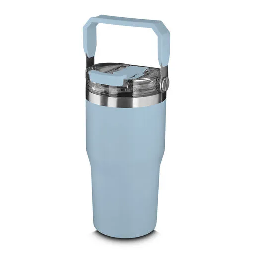 Garrafa Copo Térmico Parede Dupla em Aço Inox Azul 650ml