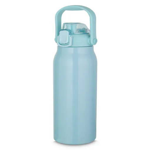 Garrafa Litrão com Alça e Bico 1,7L em Aço Inox Azul
