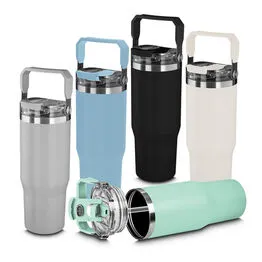 Garrafa Copo Térmico Parede Dupla em Aço Inox Azul 950ml