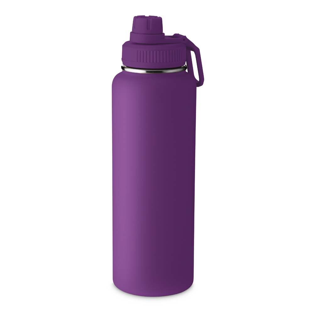 Garrafa com Alça e Bico 1,2L Parede Dupla Roxa