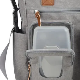 Bolsa Multifuncional em Poliéster Cinza com Porta Lençinhos 29L