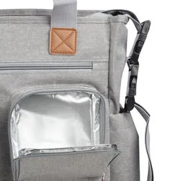 Bolsa Multifuncional em Poliéster Cinza com Porta Lençinhos 29L