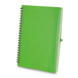 Caderno de Anotações com Suporte de Caneta 70 Folhas Verde