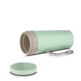 Copo de Fibra de Trigo Parede Dupla 300ml com Alça Verde