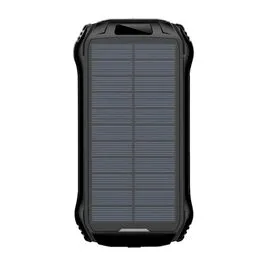 Power Bank Solar 26800mAh USB-C à Prova D'água Indução Preto