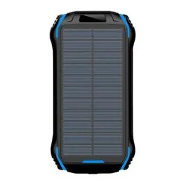 Power Bank Solar 26800mAh USB-C à Prova D'água Indução Azul