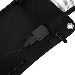 Kit Placa Solar Portátil 6,5W com Saída USB para Viagens