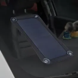 Kit Placa Solar Portátil 6,5W com Saída USB para Viagens
