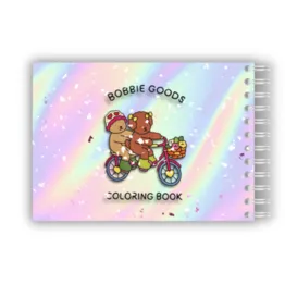 Caderno de Colorir Bobbie Goods - 100 Folhas Capa Dura Holográfica