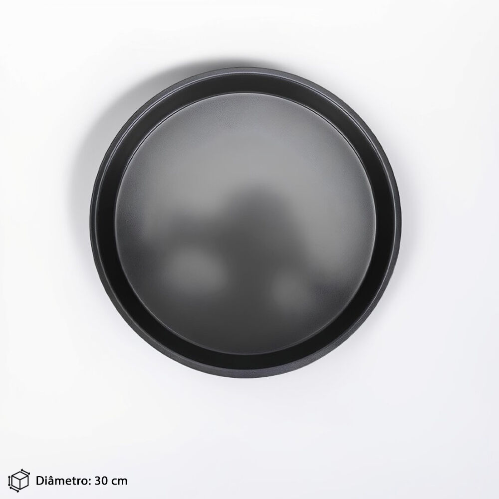 Forma para Assar Pizza 30cm Aço Antiaderente Forneável