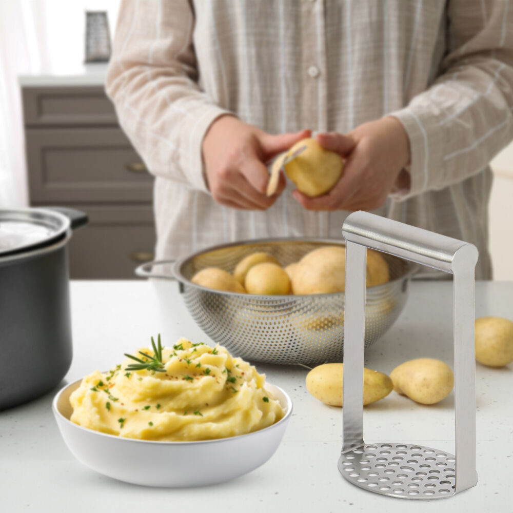 Amassador de Batatas Reforçado em Inox Multiuso