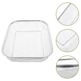 Cesto Telado Multiuso em Inox 22x30cm Fruteira de Mesa