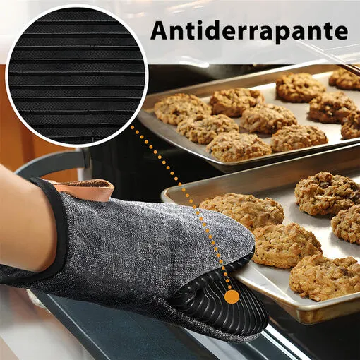 Luva Térmica Antiderrapante de Silicone e Algodão