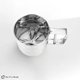 Caneco Polvilhador em Inox com Gatilho para Farinhas