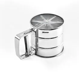 Caneco Polvilhador em Inox com Gatilho para Farinhas