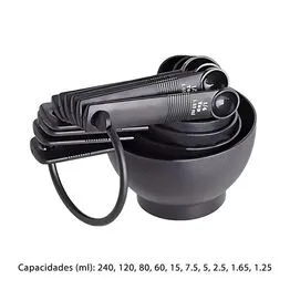 Conjunto de Colheres Medidoras em Plástico 10 Peças