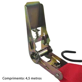 Cinta com Catraca 4,5m para Prender Cargas Multiuso