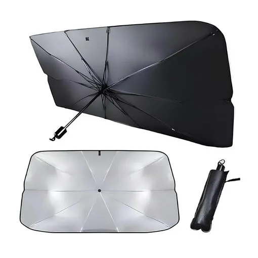 Quebra Sol para Parabrisa de Carro Estilo Guarda Chuva