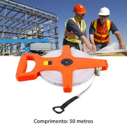 Trena Fita Métrica Aberta 50 Metros Longa para Obras