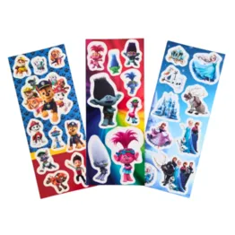 Conjunto 15 Cartelas de Adesivos Personagens Variados