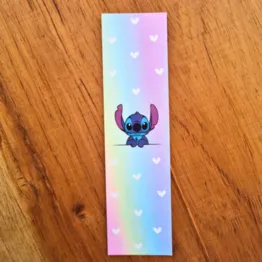 Marca-página Stitch com Verso para Colorir