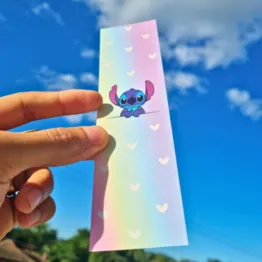 Marca-página Stitch com Verso para Colorir