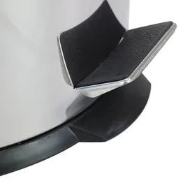 Lixeira 30L em Inox Redonda com Pedal e Cesto Removível