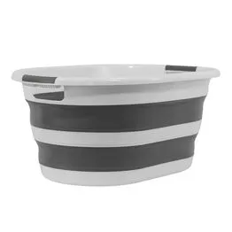 Cesto para Roupas 37L Retrátil Compacto Multiuso