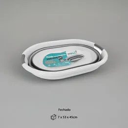Cesto para Roupas 37L Retrátil Compacto Multiuso