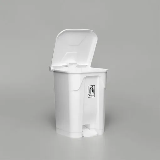 Lixeira 80 Litros em Plástico Reforçado com Pedal - Branca