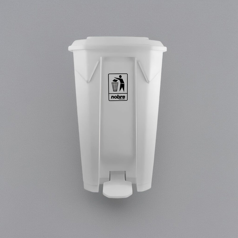 Lixeira 80 Litros em Plástico Reforçado com Pedal - Branca