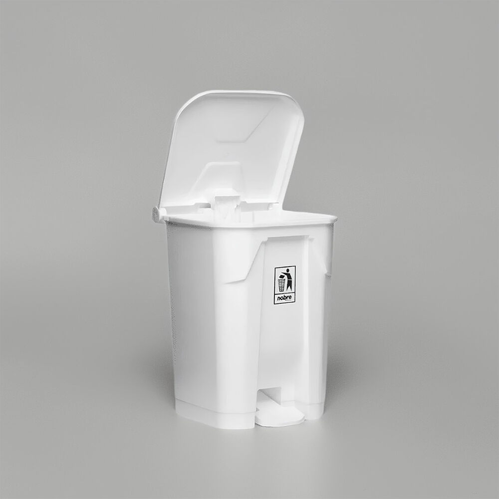 Lixeira 80 Litros em Plástico Reforçado com Pedal - Branca