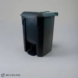 Lixeira de Pedal 30 Litros em Plástico Reforçado - Cinza