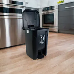 Lixeira de Pedal 30 Litros em Plástico Reforçado - Cinza