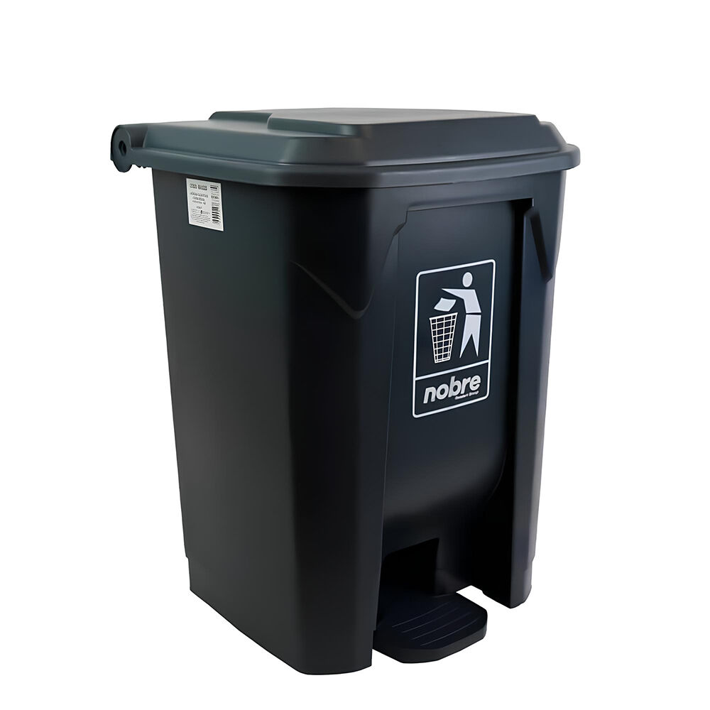 Lixeira de Pedal 30 Litros em Plástico Reforçado - Cinza