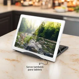 Suporte Ergonômico para Notebook Ajustável 6 Níveis - Preto