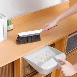 Kit Pá e Escova de Mão para Lixo e Limpeza Multiuso
