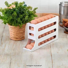 Dispenser Organizador para até 30 Ovos para Geladeira