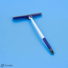 Rodo para Limpar Vidros com Cabo e Borracha de 27cm