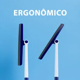 Rodo para Limpar Vidros com Cabo e Borracha de 27cm