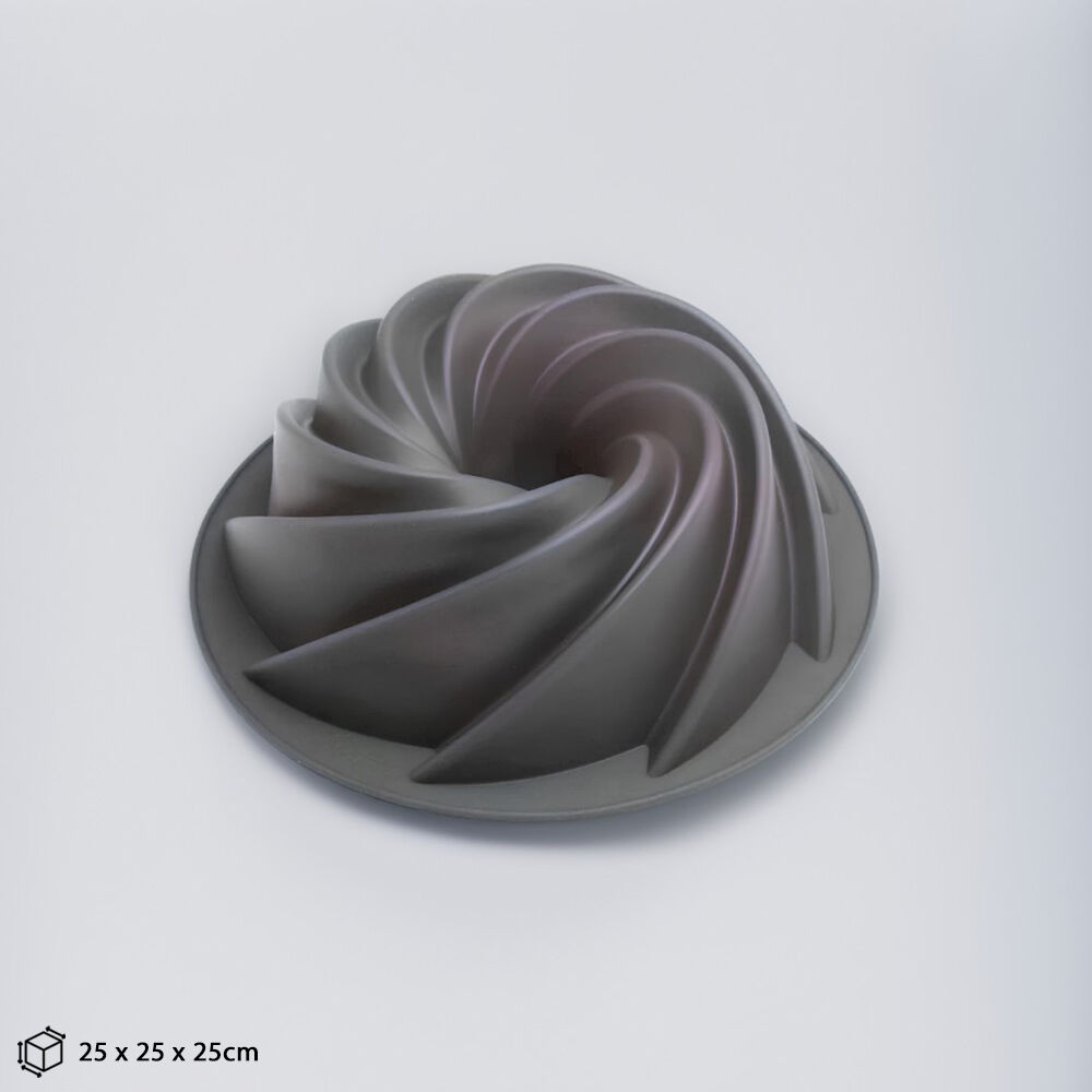 Forma para Bolo de Silicone Redonda 23cm em Espiral