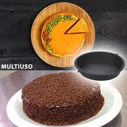 Forma para Bolo em Silicone Flexível Redonda 24cm